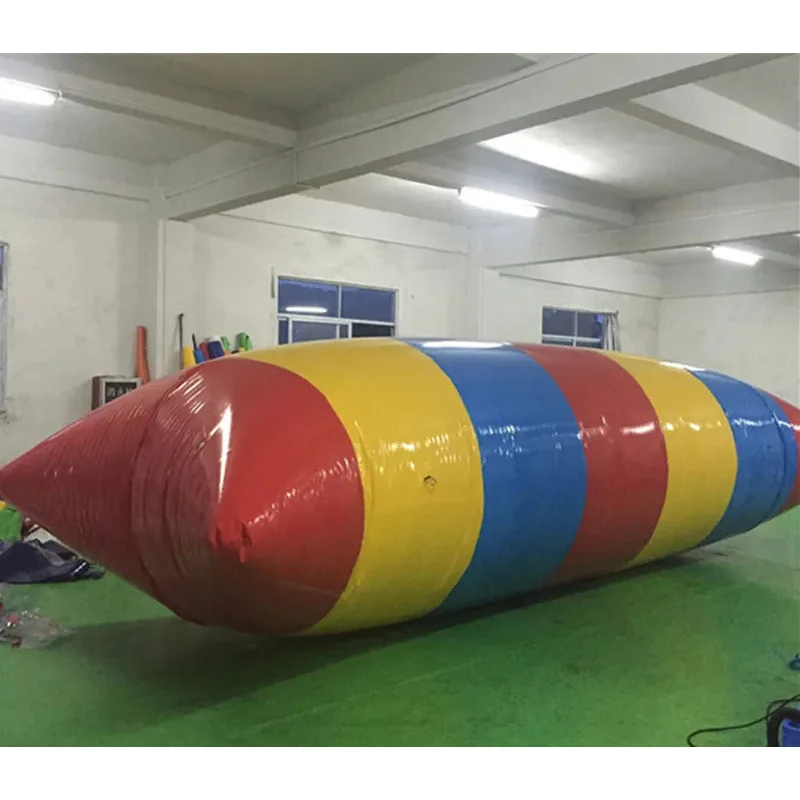 Inflatable Catapult Bag 10x4m Jumping Pillow Inflatable Jump Blob Water Come With a Pump