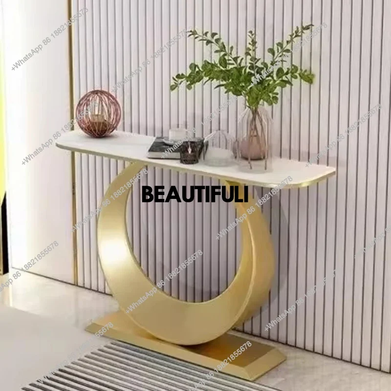 

z0189Gothic Modern Console Tables Luxury Nordic Cute Senior Corner Table Furniture Simple Mesa De Entrada Furniture Living Room