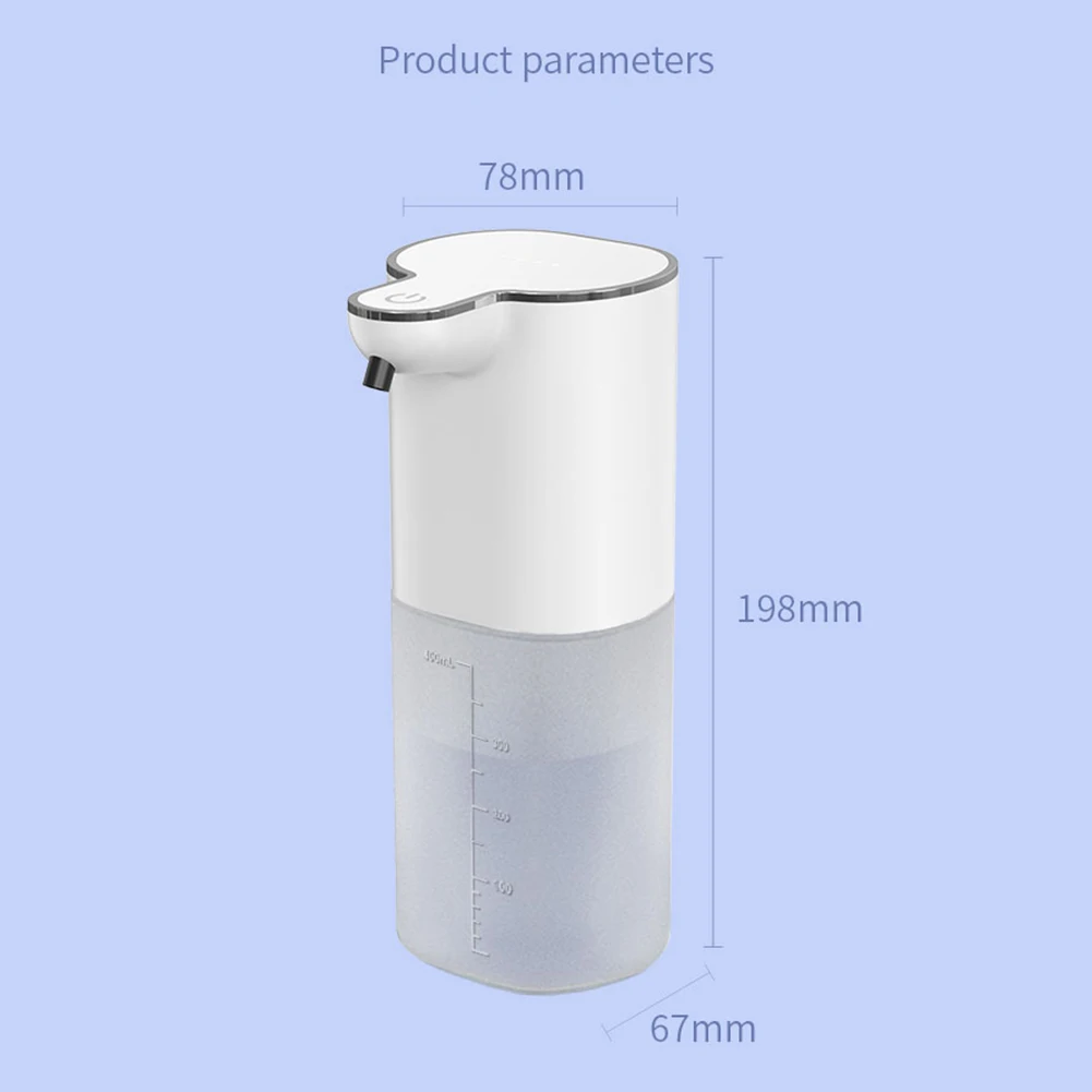 400ml Automatic Soap Dispensers Wall Mounted Touchless Hand Soap Dispenser USB Charging Infrared Sensor for Bathroom Kitchen