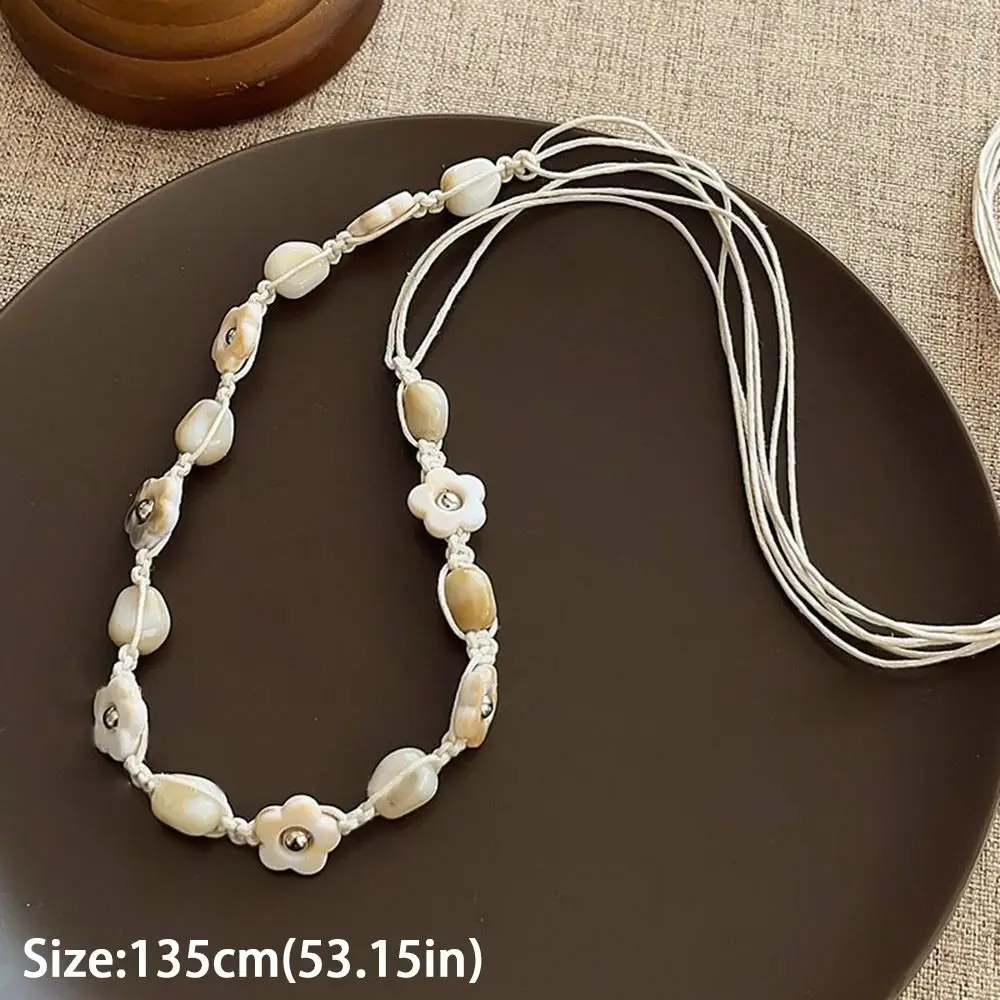 Модные богемные плетеные ремни в стиле ретро, повязка на голову в этническом стиле, маленькая цветочная ракушка, бусины, поясная цепочка, повязка на голову, аксессуары