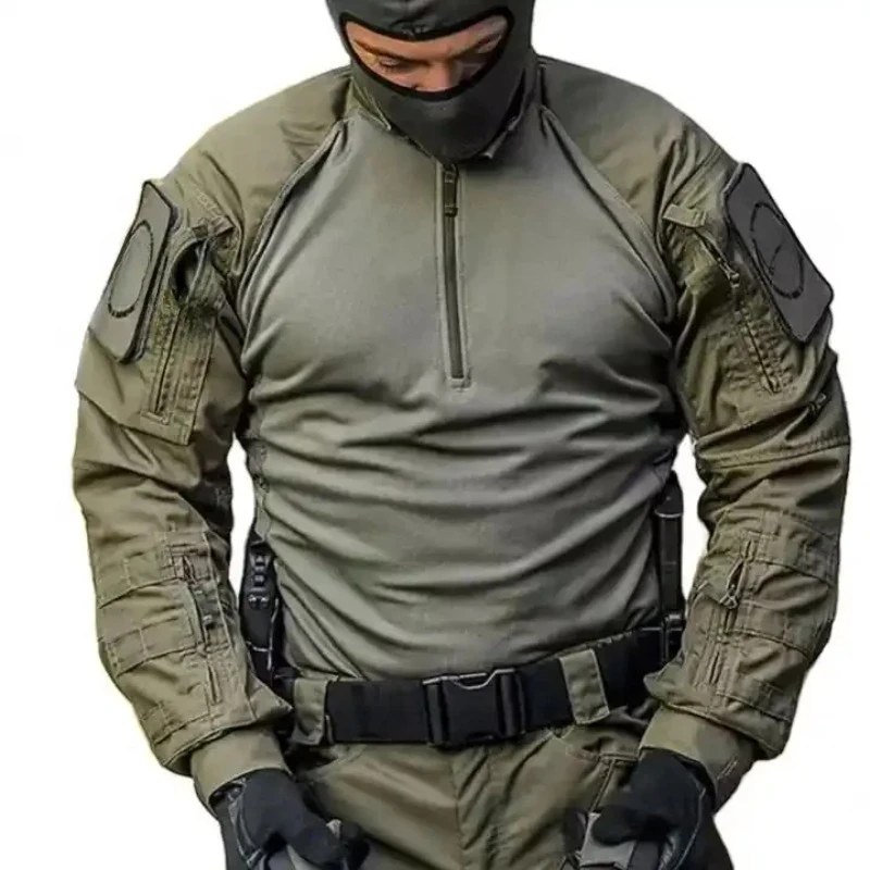 

Uniform Tactical Hunting Suit Camouflage T-Shirt Uniform Men's Outdoor Training Breathable Long Sleeve Shirt