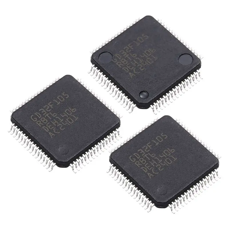 

New!3PCS GD32F105RBT6 Chip GD32F105RBT6 LQFP-64 Chip