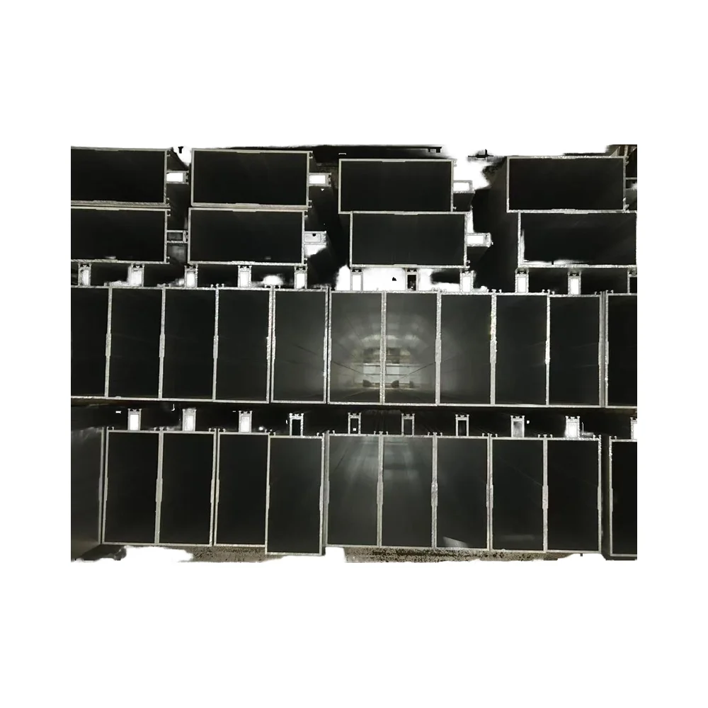 التخصيص سبائك الألومنيوم المزدوج الستار جدار الملف الشخصي 6000 سلسلة لستارة زجاجية جدار بناء نظام نافذة الانحناء #4