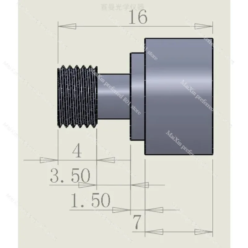 Cosine Corrector CS10 Corrector for Measuring Irradiance Detector Optical Fiber Spectrometer Accessories Tool SMA905