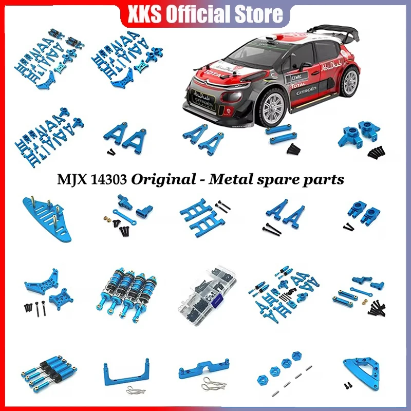 Mjx Hyper Go 1/14 14301 14302 14303 Upgrade Parts Metal Vulnerable Parts Set for  Rc Car CNC Aluminum Accessories