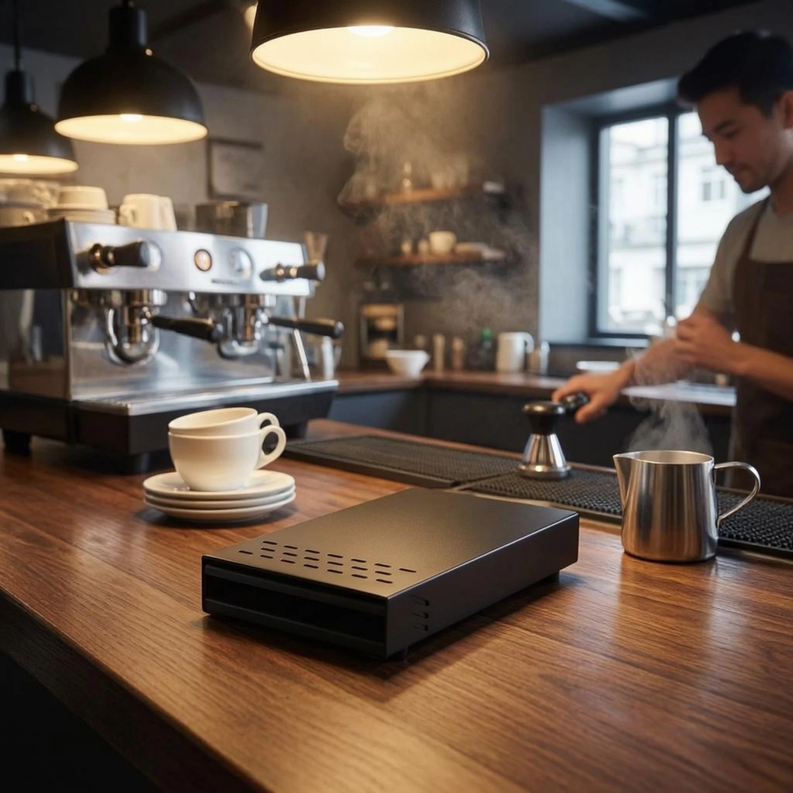 กล่องเคาะกากกาแฟแบบบาง กล่องใส - Coffee Knock Box บทวิจารณ์และราคา