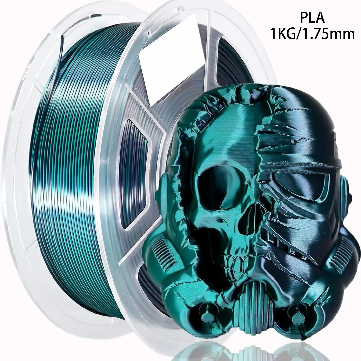 

PLA Silk Rainbow Dual-Color/Triple-Color 3D Printer Filament 1.75mm 1KG Glossy Gradient Multi-Color Material for FDM Printing