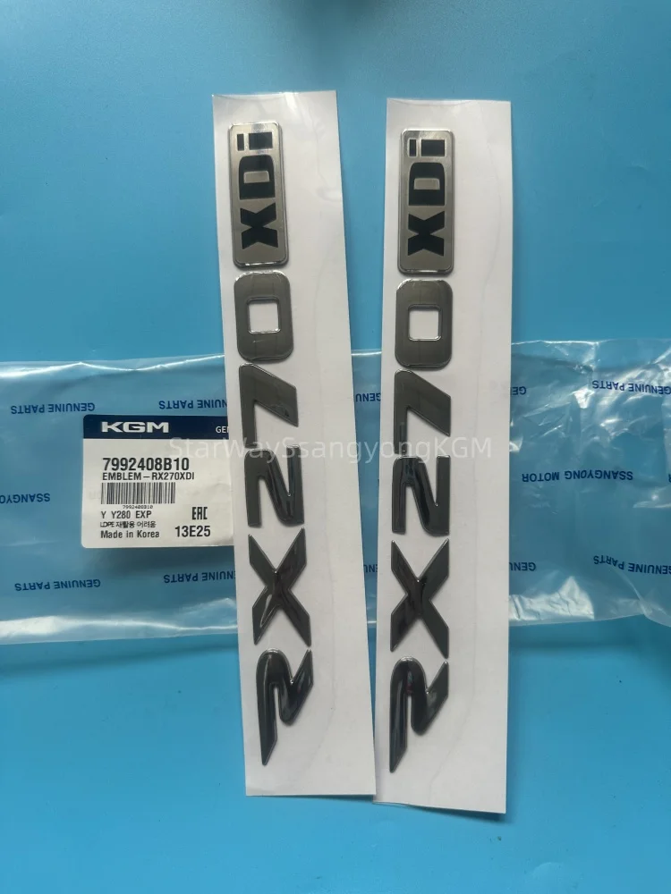 

2PC Lettering Emblem-RX270XDI 7992408B10 For Ssangyong Rexton