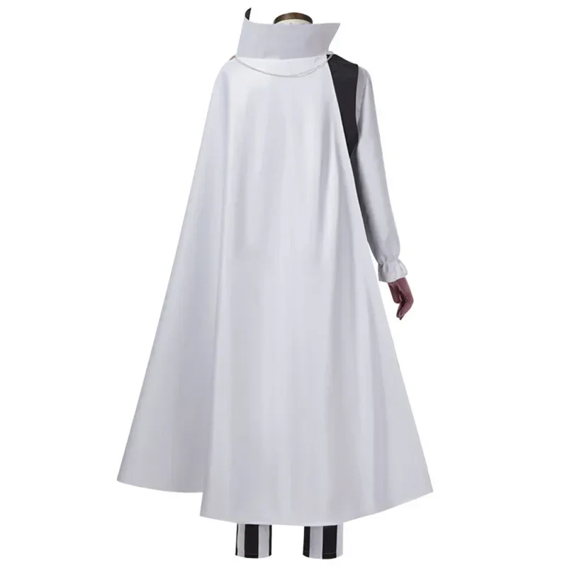 Anime bungou cães vadios nikolai gogol cosplay traje terno manto branco preto uniforme halloween roupas de natal temporada 4 u