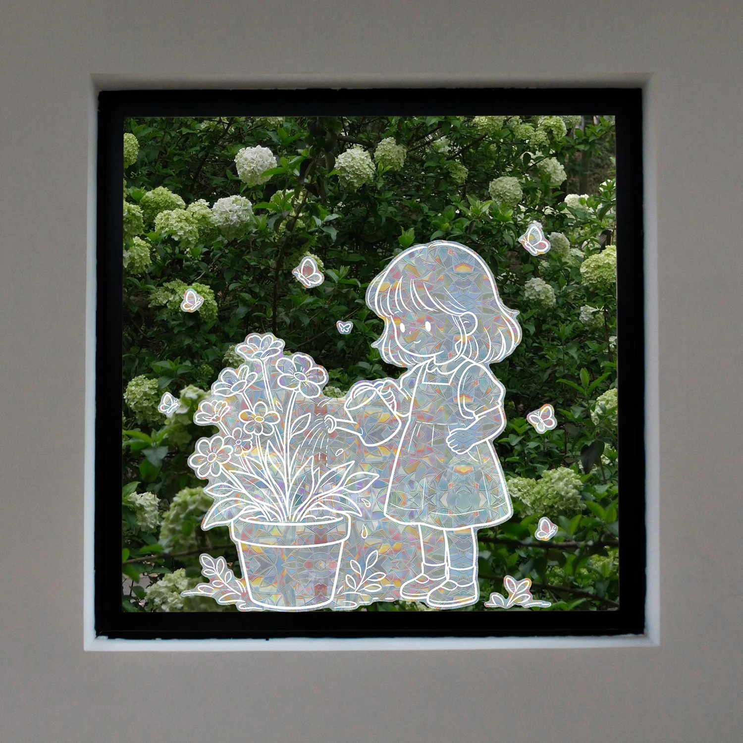 9 Styles Colorful Decor Suncatch Rainbow Window Privacy Film Sticker Glass Static Cling No Glue Protection Film Wall Sticker