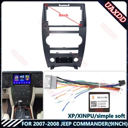 FOR 2007-2008 JEEP COMMANDER 9INCH Car dvd radio Android Host speaker decoder MP3 MP5 fascia audio multimedia fasica frame