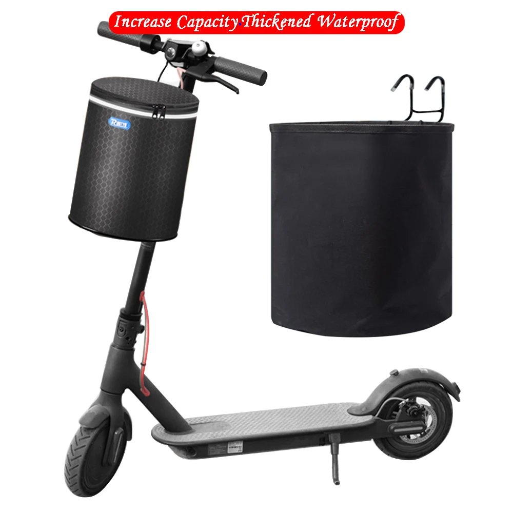 

Electric Scooter General Waterproof Basket Front Hanging Basket of Folding Scooter Portable Mini E-bike Car Bag Accessories