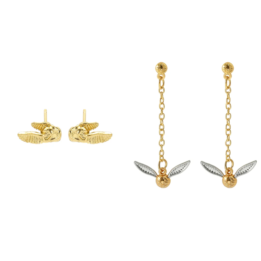 Golden Snitch Fashion Earrings Same Style Magic School Movie Earrings Gift