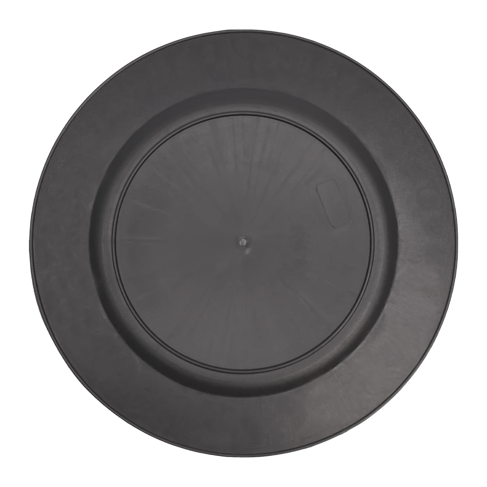 

50 Pack Charger Plates Round 13" PP Elegant Black Wedding Party Dinnerware Stackable Placemats for Restaurant Banquet Event