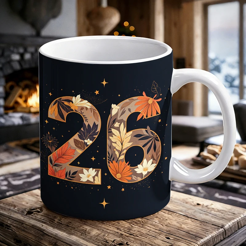 

Starry Night Floral Button Set - 26 Mug with a bottle opener function of 2026 Major Football Event