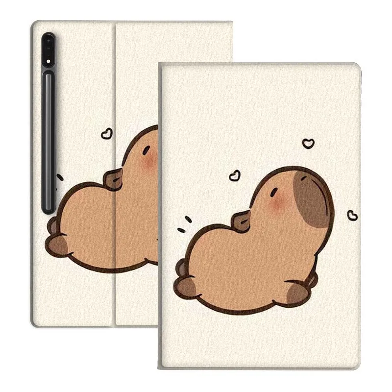 

Милый чехол с цветком капибары для Samsung Galaxy Tab S10 S9 S8 S7 FE Lite, мягкий, гибкий, с поддержкой планшета, подарок