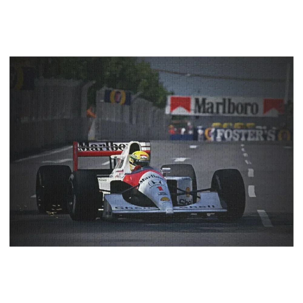 Wallpaper Ayrton Senna car Jigsaw Puzzle Wooden Compositions For Children For Children Personalised Jigsaw Puzzle