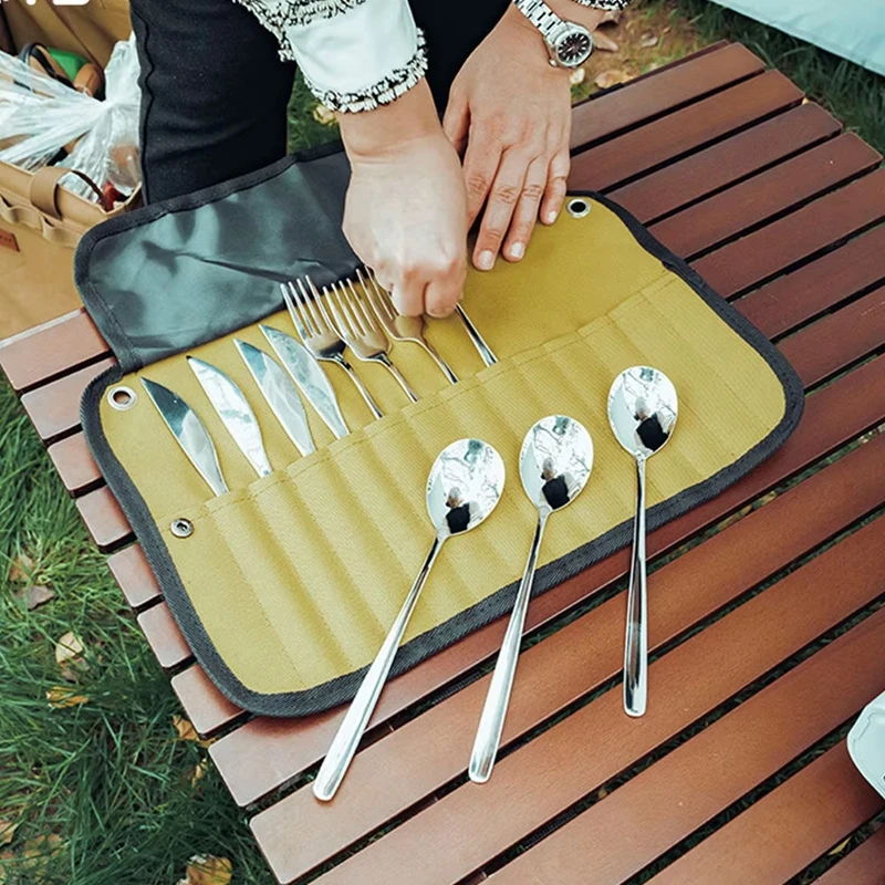 حقيبة تخزين أدوات المائدة المح - مراجعة Camping Cooking Utensils Storage وسعره