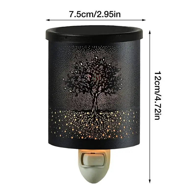 Wall Plug Wax Melter Electric Metal Light Fragrance Candle Warmer For Melting Scented Candle Oil Melting Diffuser For Living