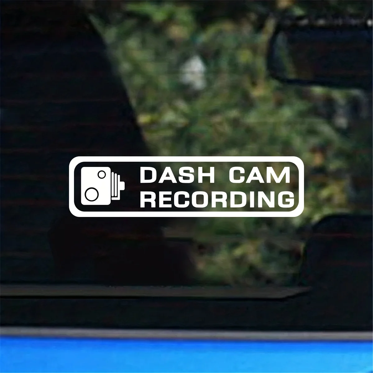 DASH CAM RECORDING Warning Waterproof Car Vinyl Stickers For Window Windshield Rear Bumper Scratch Cover Auto Decor Accessories
