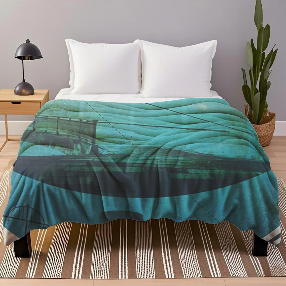 

Rustic flannel Blanket BrumGraphic 35 throw blanket quilt Blankets for Adults travel office with Wrinkle-resistant Pill Non