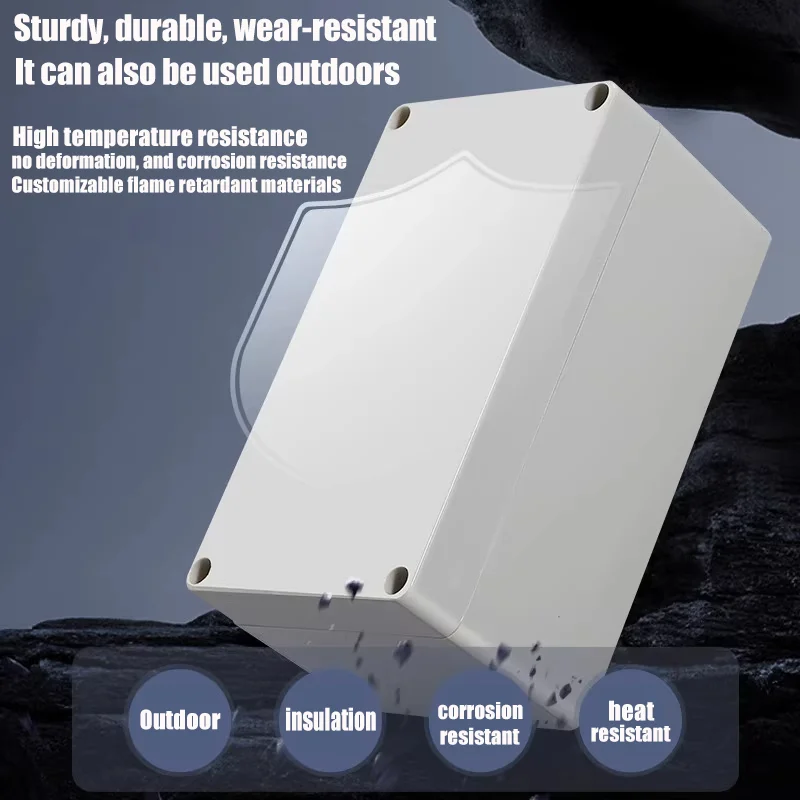 Outdoor Electrical Junction Box, Plastic ABS Junction Box, Waterproof Junction Box, Screw Cable, Custom Enclosure, IP66, F Serie