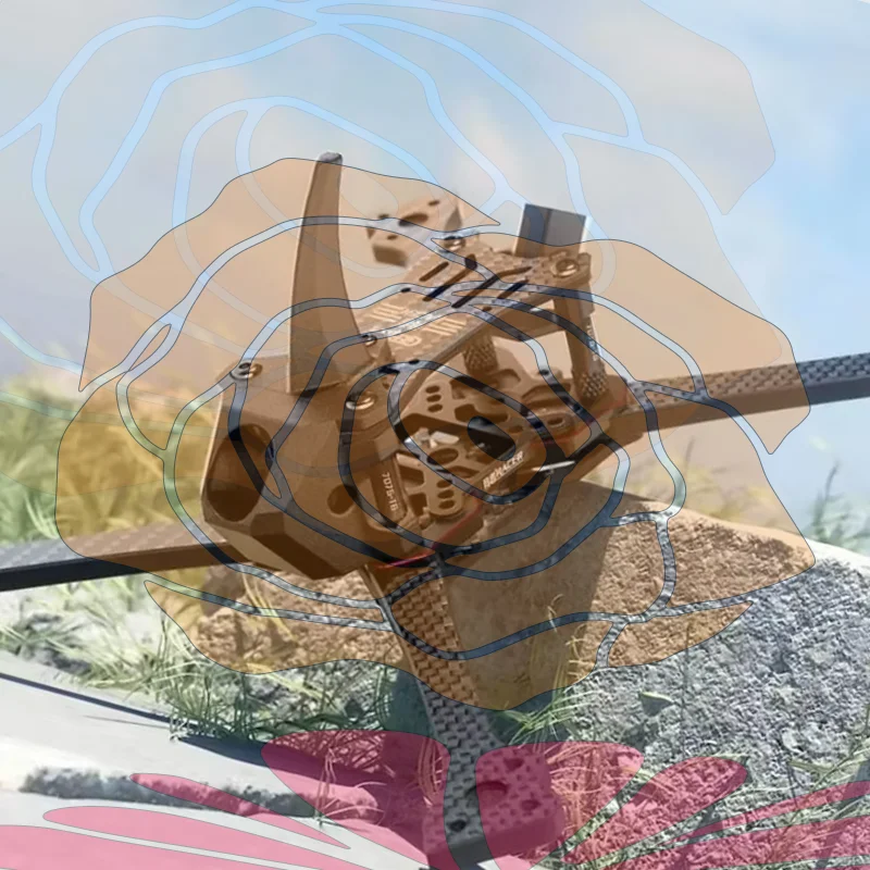 

GEPRC 7075 Алюминиевая шина плавника акулы — высокопрочная часть рамы гоночного дрона FPV, дизайн 3D Racer, совместимость с своими руками