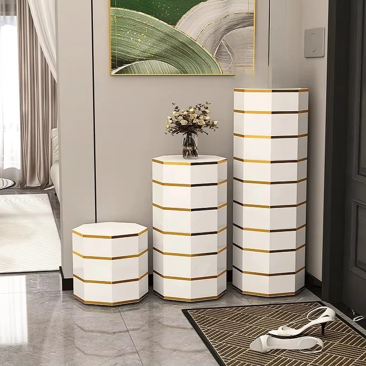 New household ultra-narrow column intelligent disinfection rotating shoe cabinet