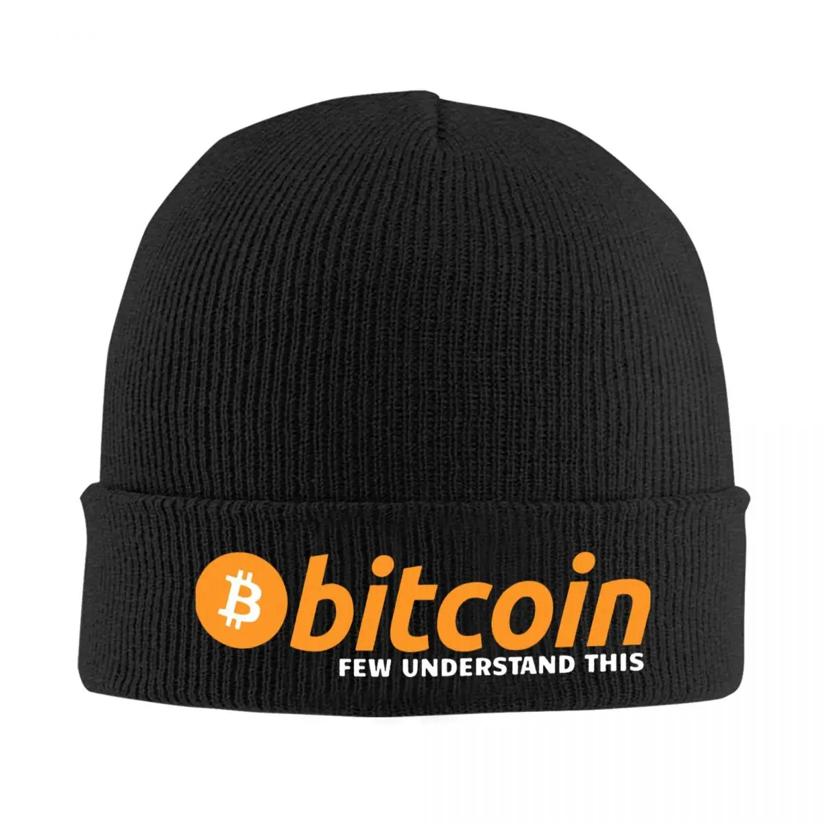 Bitcoin Few Understand Knitted Hat Beanie Winter Hats Warm Unisex Street Crypto Ripple Cap for Men Women