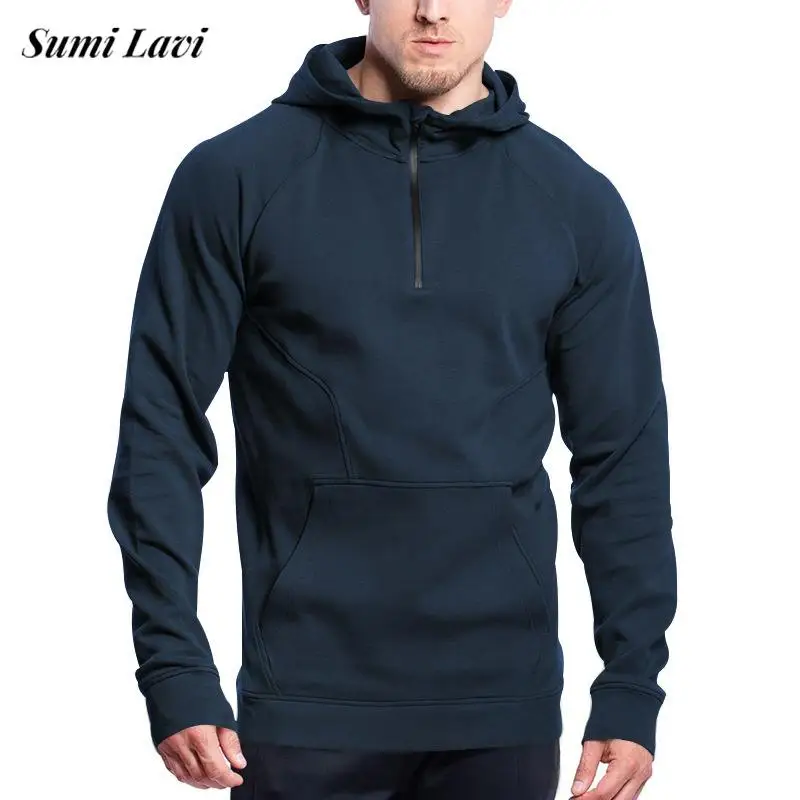 

Sports Fitness Mens Hoodie Casual Patchwork Fleece Hooded Sweatshirts For Men Autumn Stylish Loose Hoodies Pullover Streetwear