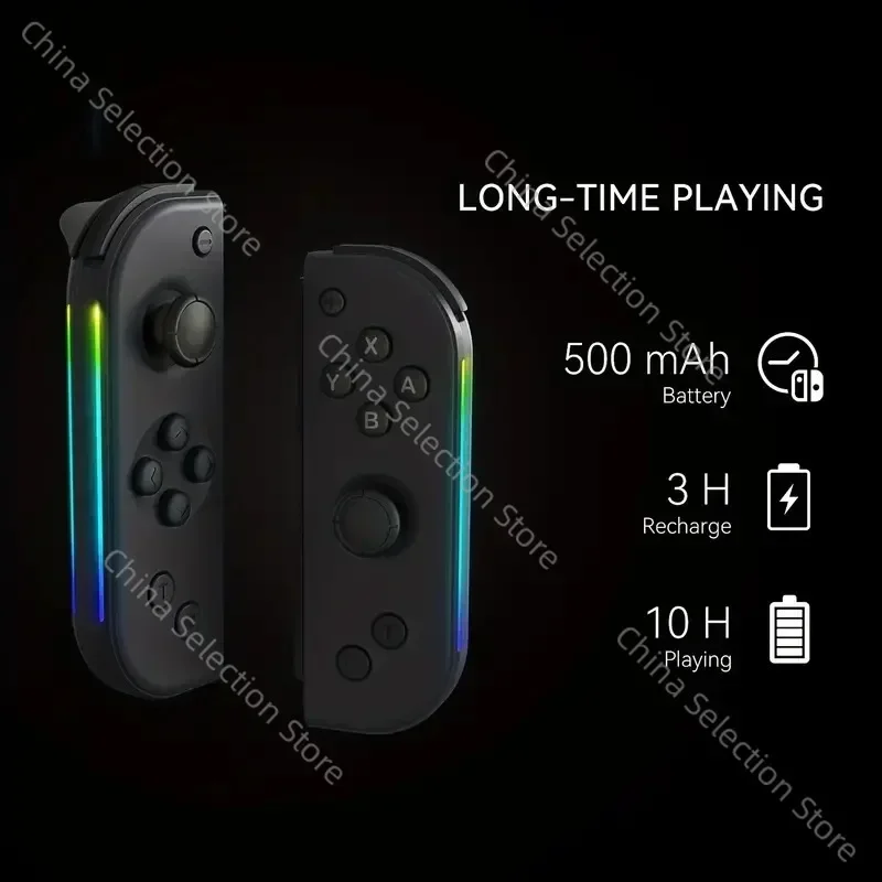 For Nintendo Switch JOYCON Handle, Support One-click Wake-up Bluetooth Handle NS Somatosensory Vibration ROG Light