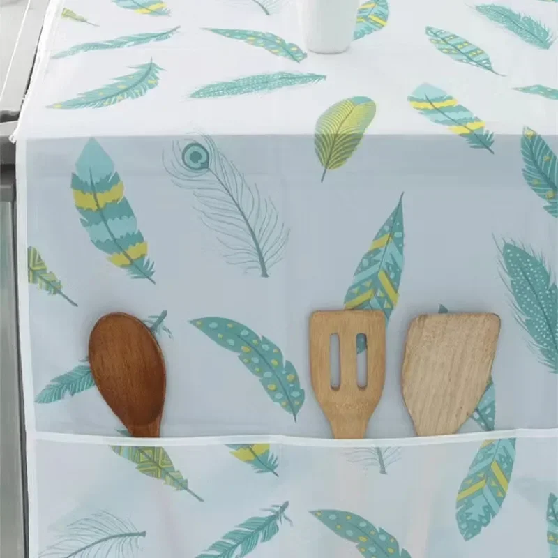 

Refrigerator washing machine cover cloth dust cover oil proof household storage refrigerator cover cover towel