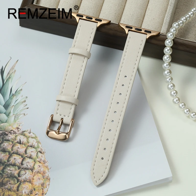 

Cute Girl's PU Leather Watch Strap for Apple Watch Bands Ultra 2 38/40/41/42/44/45/46/49mm for Iwatch 1-10 SE Watchband Belt