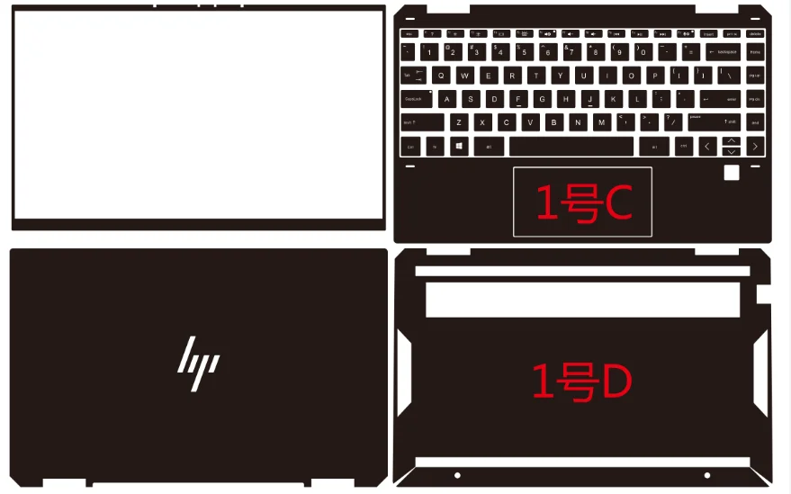 Para HP Spectre x360 13-aw ENVY 13-ag 13-ag0000 13-ar 13-ar0000 Series 13-ay series, Vinilo precortado para portátil, adhesivo protector, skin