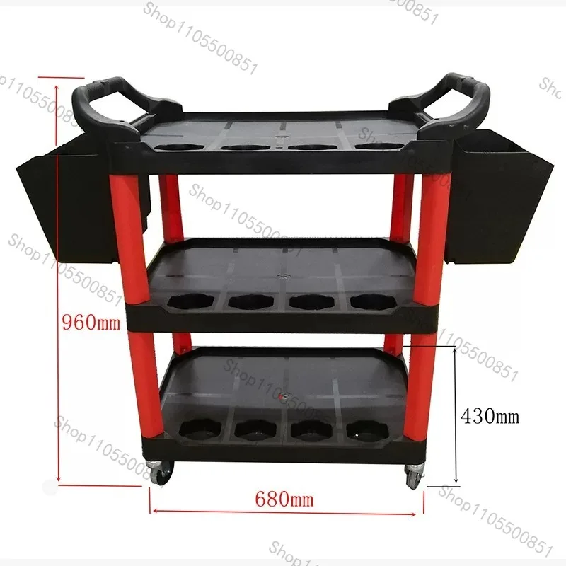 suitable for Car beauty tools three-layer trolley
