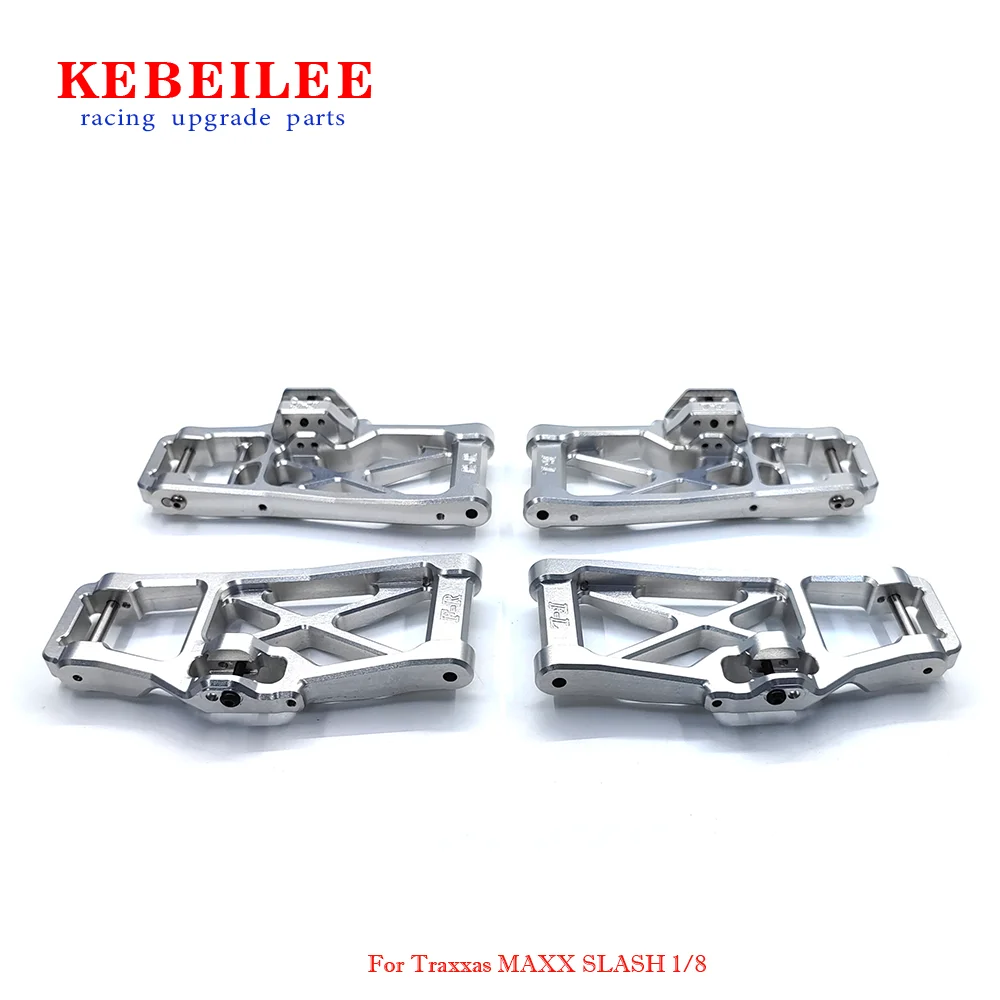 KEBEILEE CNC Alu Front & Rear Lower Arms for TRAXXAS 1/8 MAXX SLASH 4pcs #10230