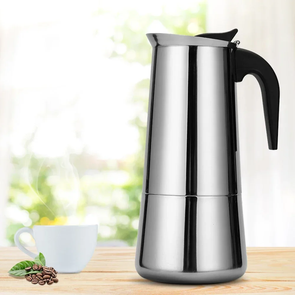 Stovetop Espresso Maker Moka Pot Stove Top Percolator Italian Coffee Makers Capable Mocha Greca Machine Cafe Classic Induction