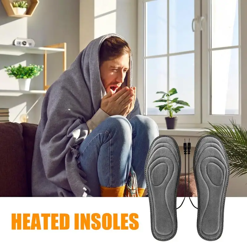 

USB Heated Shoe Insoles Winter Warmer Electric Foot Warming Pad Feet Warmer Sock Pad Mat Winter Outdoor Sports Heating Insoles