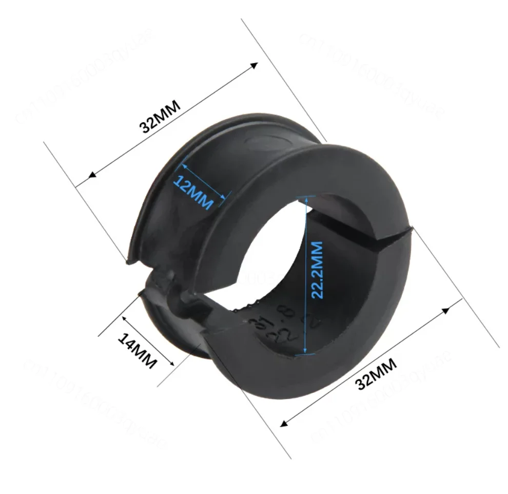 Easy to Install 8Pcs Bicycle Handlebar Silicone Gasket 31.8 to 25.4/22.2 Adapter Bike Parts