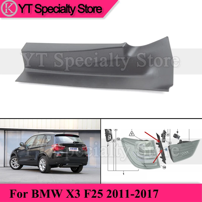 Kamshing For BMW X3 F25 2011-2017 Rear Taillight Cover Taillight Deflector Tail Light Baffle Taillamp Cover Plate