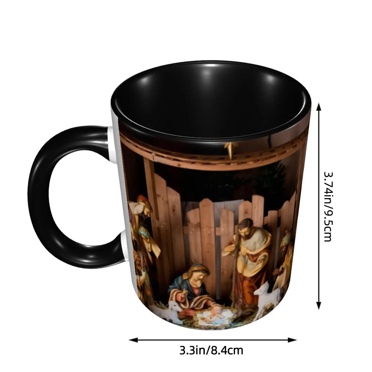 Jesus Nativity Holy Family Coffee Mug DIY Custom Christian God Ceramic Milk Tea Mug