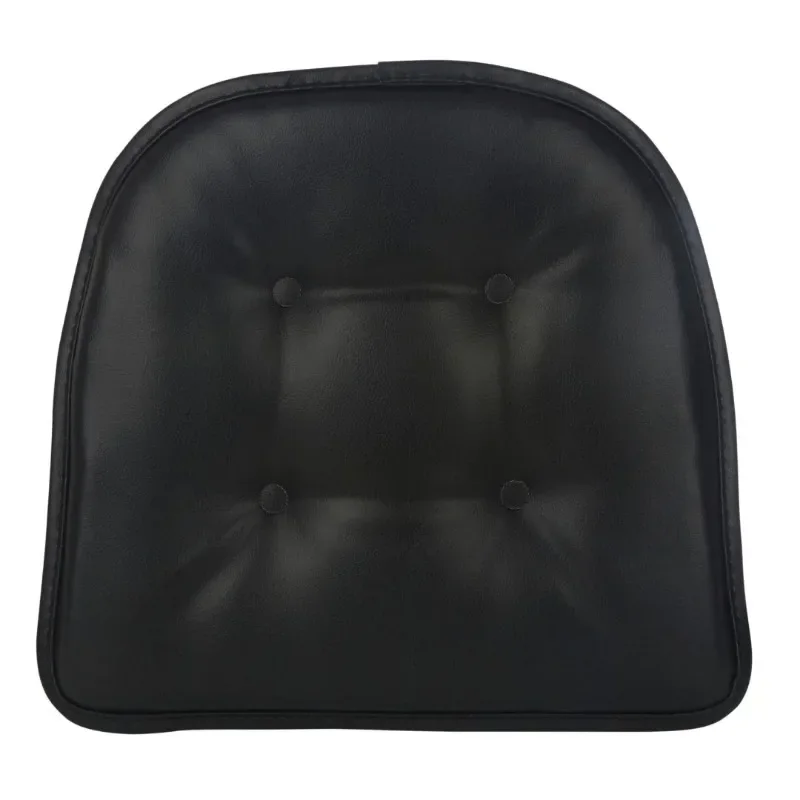 

Tool-new Non Slip 15" x 16" Faux Leather Black Chair Cushion