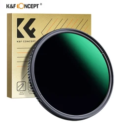 K&F Concept ND3-ND1000 Variable ND Filter Multi Coated Adjustable Neutral Density Camera Lens Filter 49mm 52mm 67mm 77mm 82mm