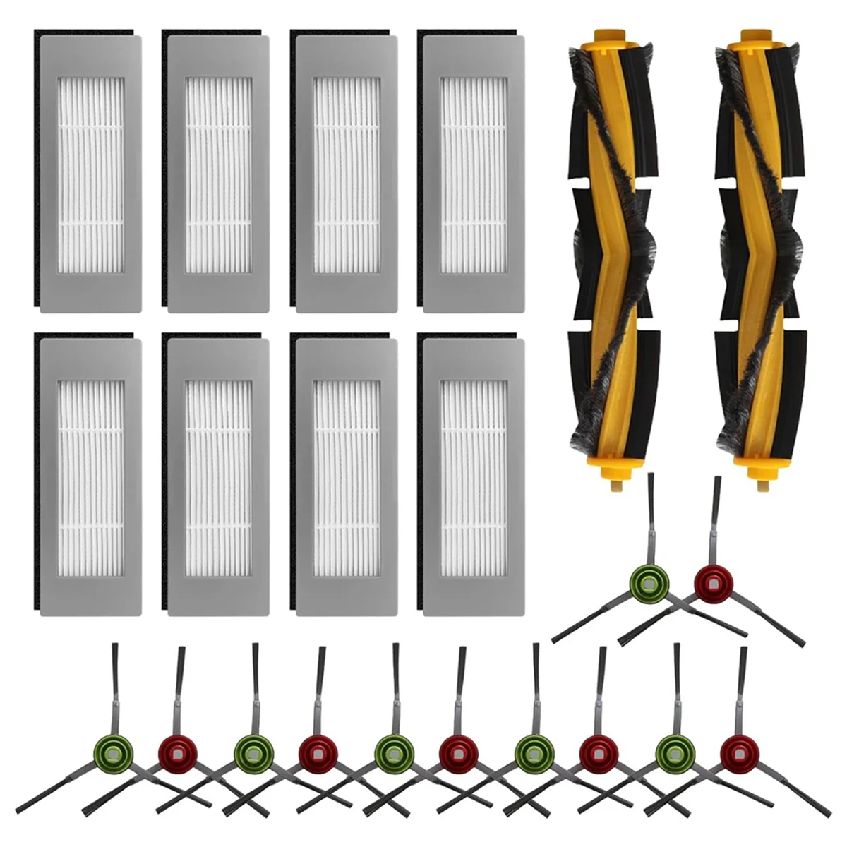 مجموعة قطع غيار لقطع الغيار ، فرش رئيسية ، ملحقات لـ ECOVACS DEEBOT T8 N8 Ozmo