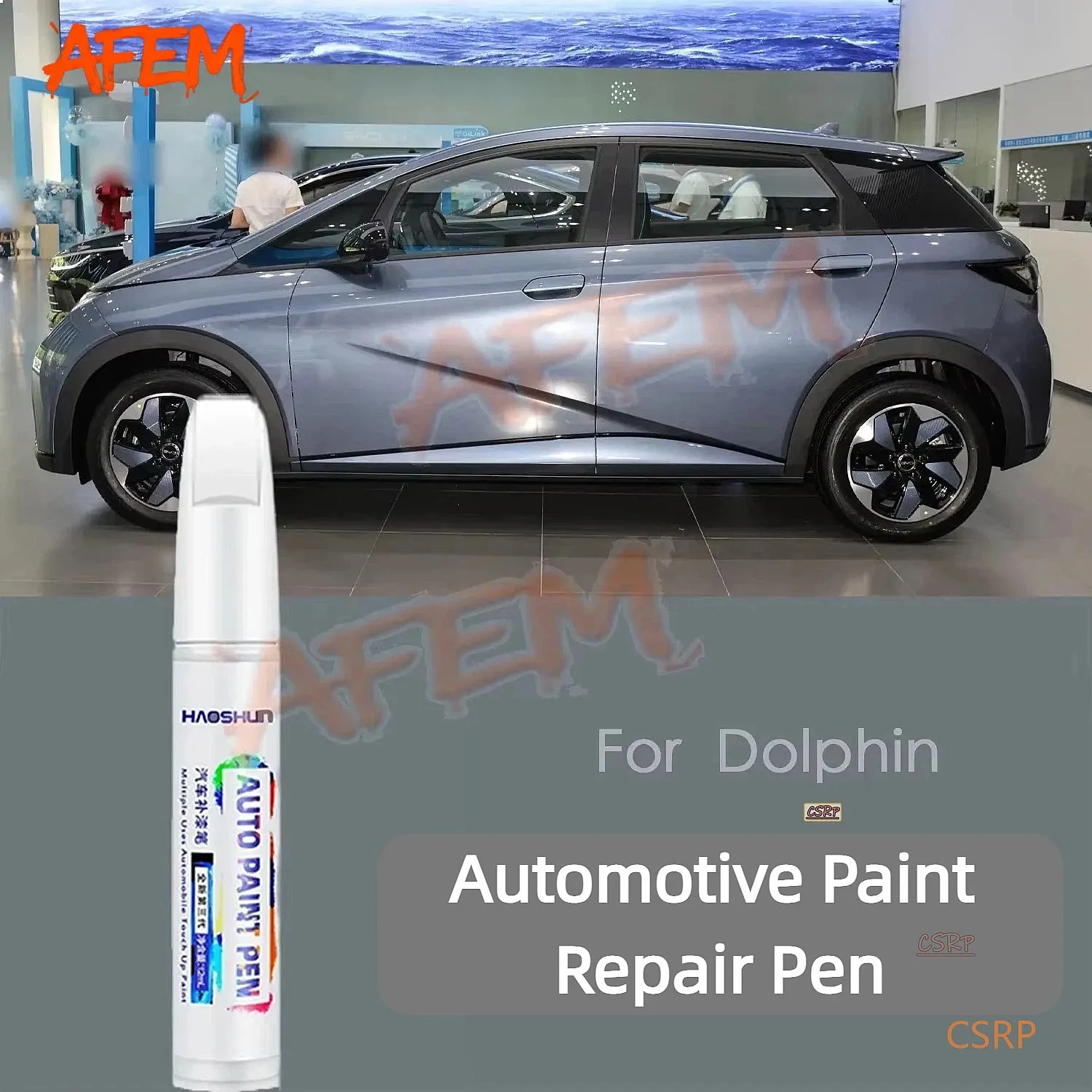 For BYD Dolphin 2021-2025 Car Touch Up Paint Scratch Removal Repair Paint, Car Paint Protection Clear Coat Pen White WAC