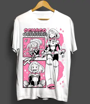 Camiseta Ochaco Uraraka Camiseta Ochako BNHA, Camiseta Boku No Hero Academia Meu Herói