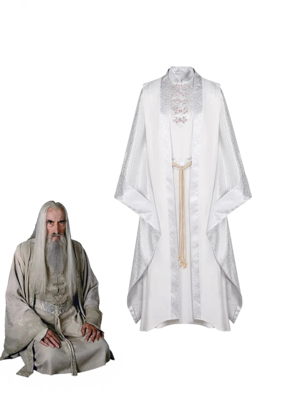 Disfraces de cosplay El Señor de los Anillos Las Dos Torres, Reina Elfa, Éowyn, Saruman, ropa de escenario para Halloween y carnaval