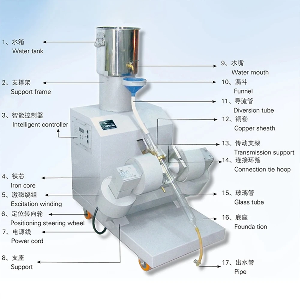Hot Sale ZN50 450MT Lab Intelligent Magnetic Separator Davis Sample Analysis Equipment for Mineral Ore Testing