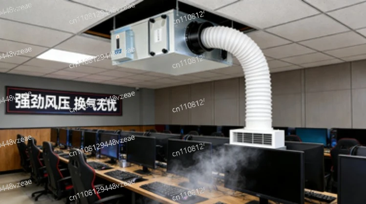 Household PM2.5 Pure Fresh Air Ventilation System, Two-way Flow Full Heat Exchanger Fresh Air Fan
