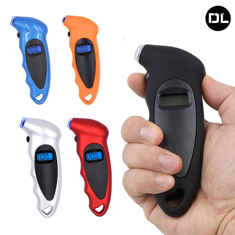 

Digital Motorcycle Car Tire Tyre Air Pressure Gauge Meter LCD Display Manometer Barometers Tester for Car Truck Motorcycle